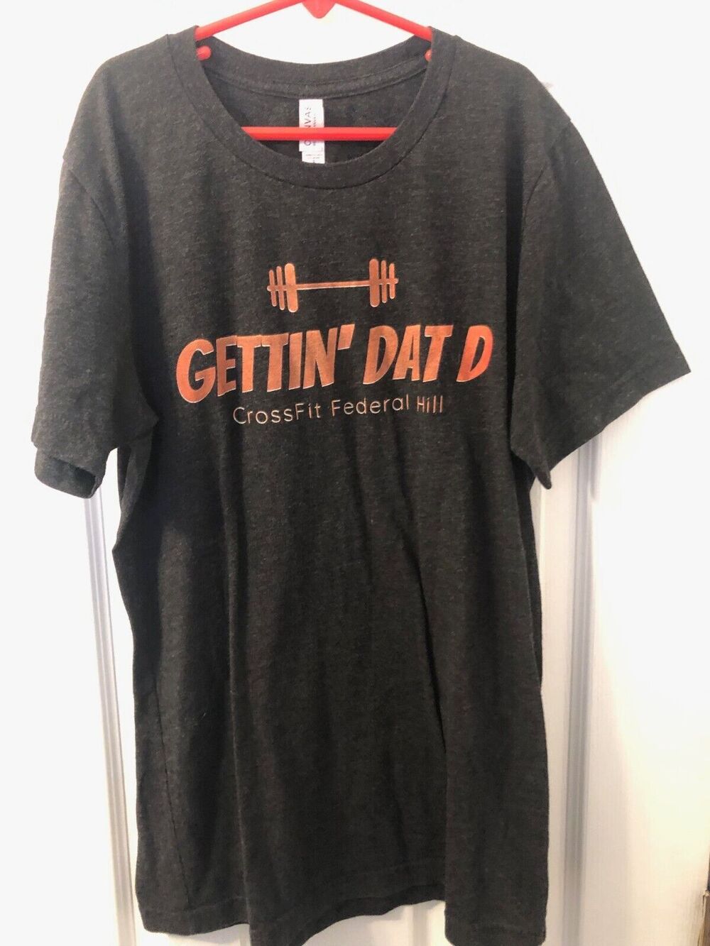 Womens Bella Canvas Gettin' Dat D Crossfit‎ Federal Hill T Shirt Black Small